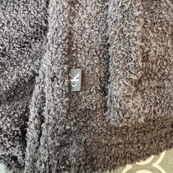 Calvin Klein Soft Cozy Lounge Pants Womens Large Stretch Comfort Gray Plush - Picture 6 of 12